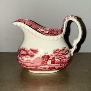Vintage Copeland Spode Pink Tower ceramic creamer, Old Backstamp